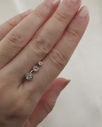 White Topaz Ear Studs