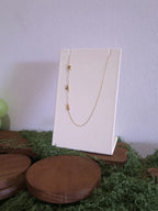 Sideways Initial Necklace - R-A-E