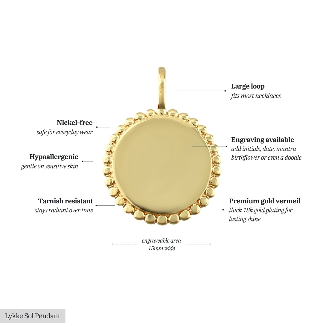 Lykke Sol Charm - Birth Flower