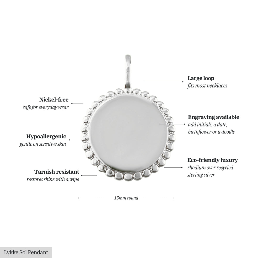 Lykke Sol Charm - Birth Flower