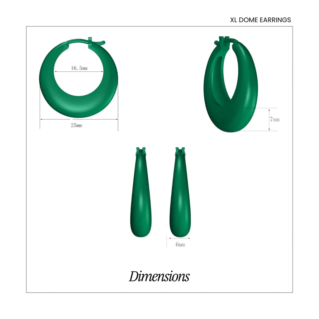 XL Dome Earrings
